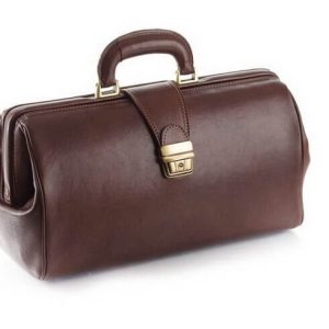 Borsa per medico in pelle di vitello pieno fiore compact Moretti bs 310