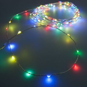 Filo luminoso da 80 LED multicolore con giochi.