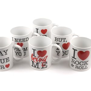 Mug con cuore e scritta